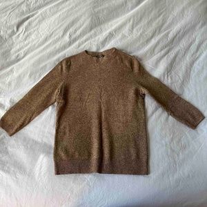 Talbots, Grey 100% cashmere sweater, Small Petite